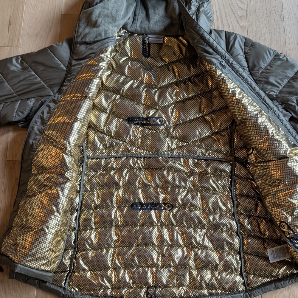 Columbia Women's Olive Green Puffer Jacket With Omni Heat Sz 2XL - Picture 9 of 16